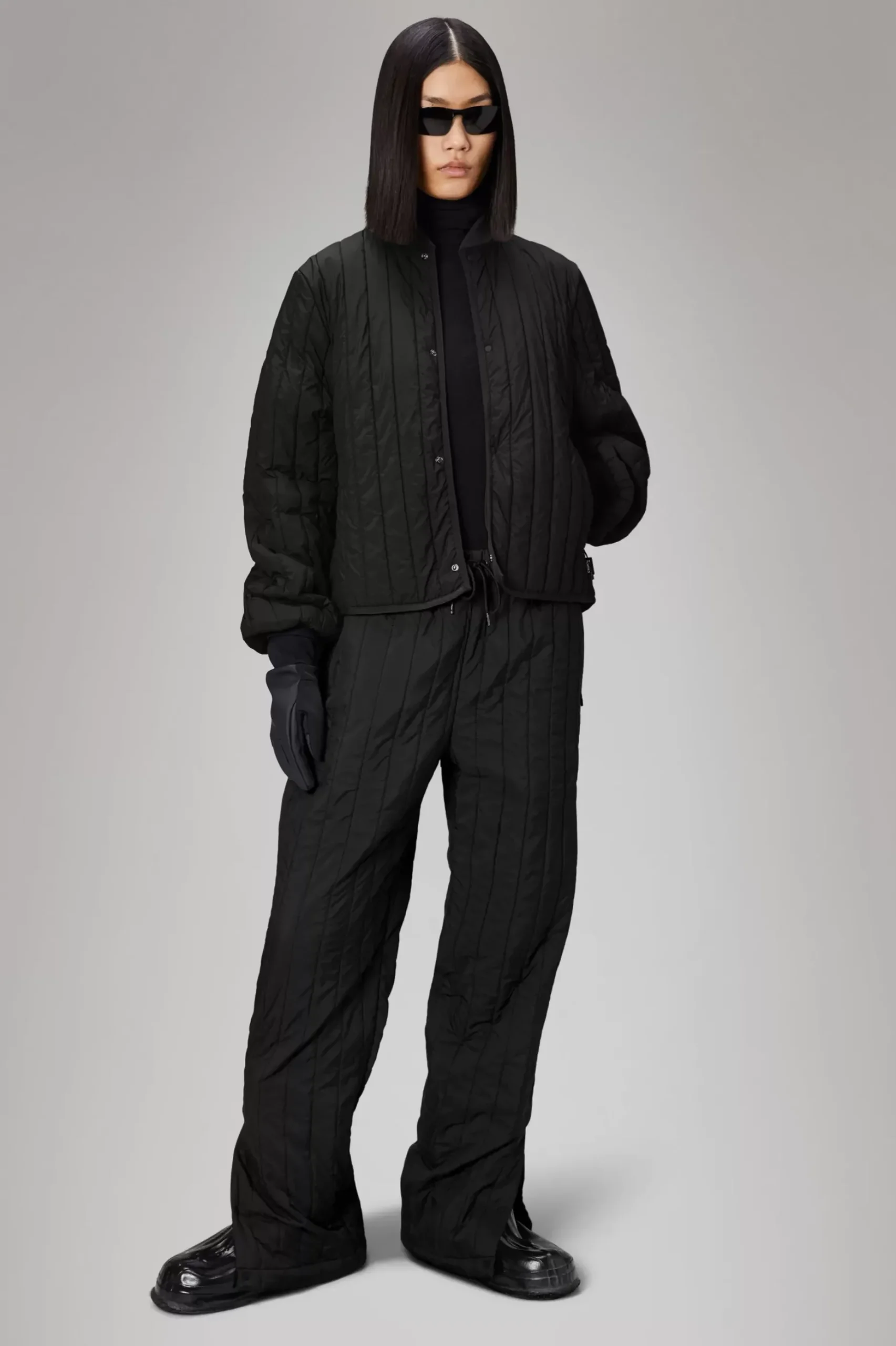 Rains Quiltede Jakker|Quiltede Jakker<Giron Liner Jacket Black