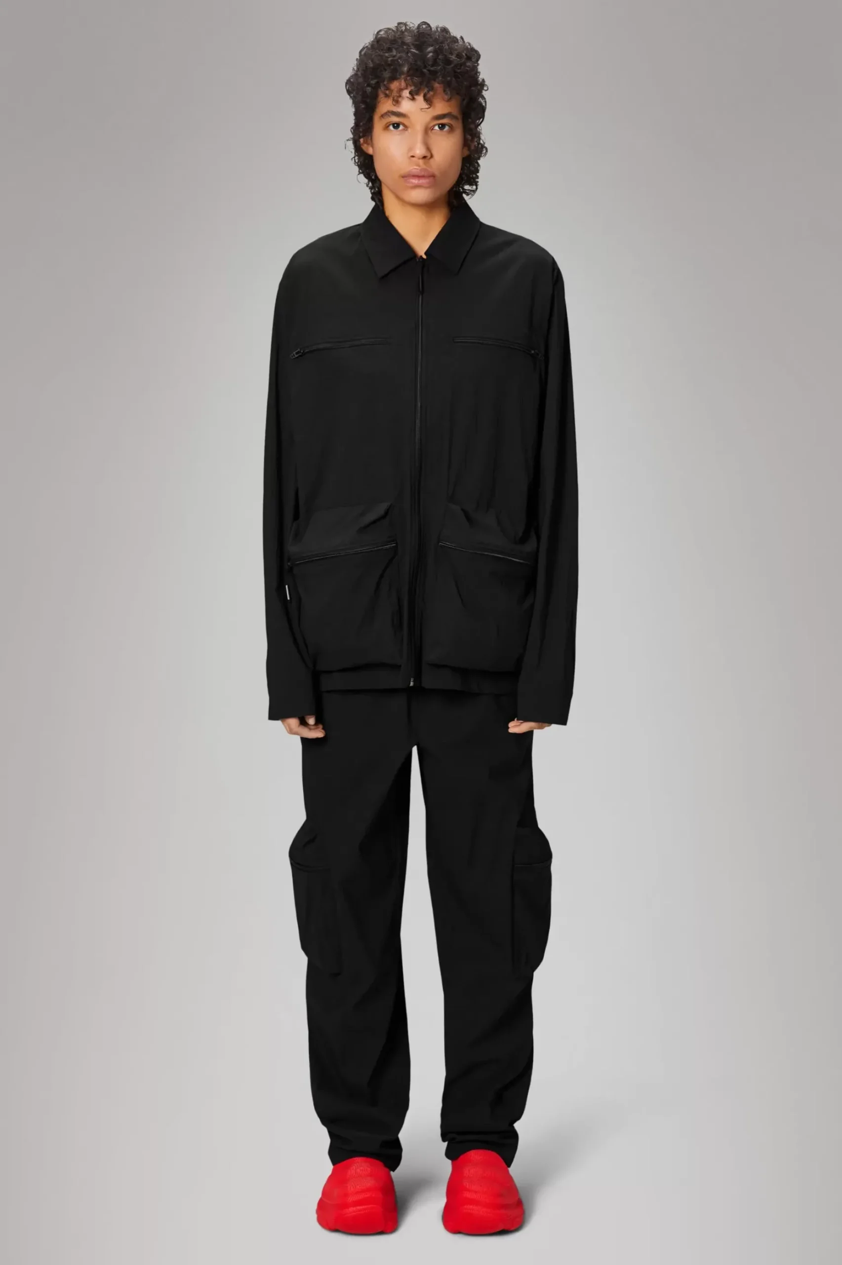 Rains Overshirts|Lette Jakker & Trøjer<Kano Overshirt Black