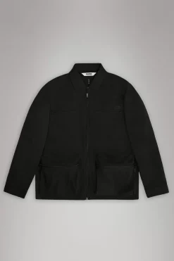 Rains Overshirts|Lette Jakker & Trøjer<Kano Overshirt Black