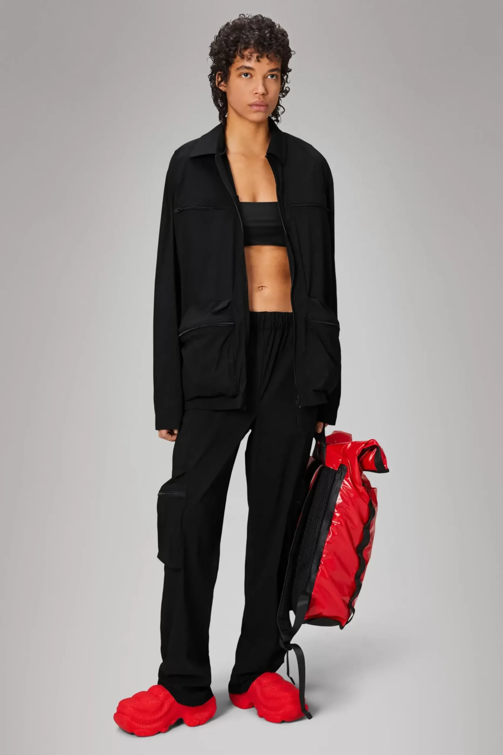 Rains Overshirts|Lette Jakker & Trøjer<Kano Overshirt Black