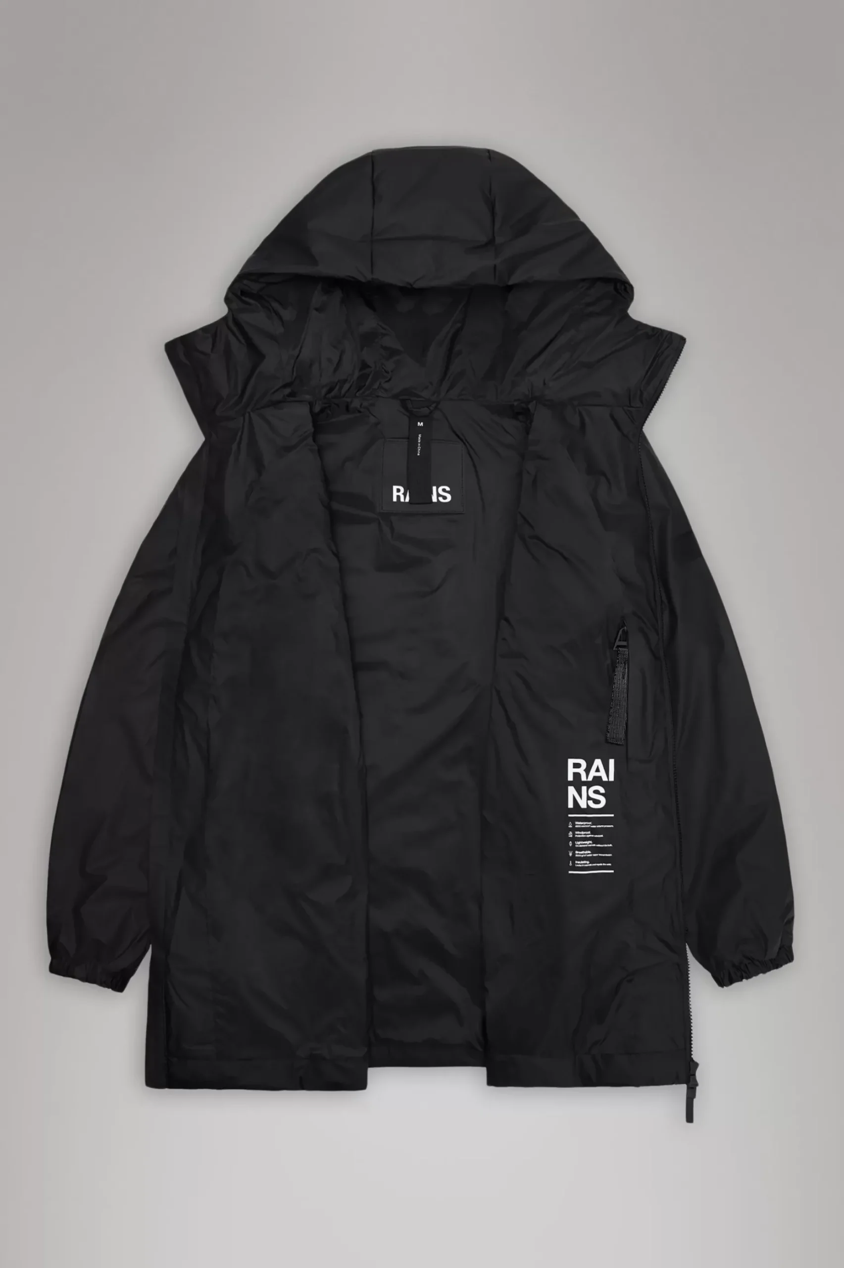 Rains Overgangsjakker|Vinterjakker<Lohja Long Insulated Jacket Black