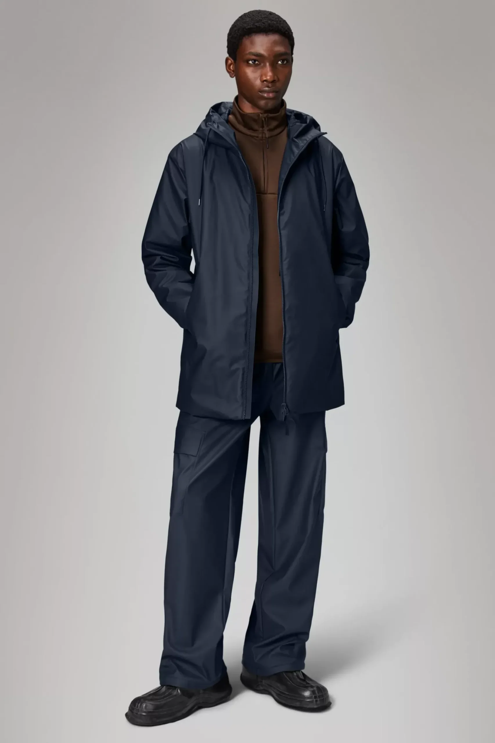 Rains Overgangsjakker|Vinterjakker<Lohja Long Insulated Jacket Navy