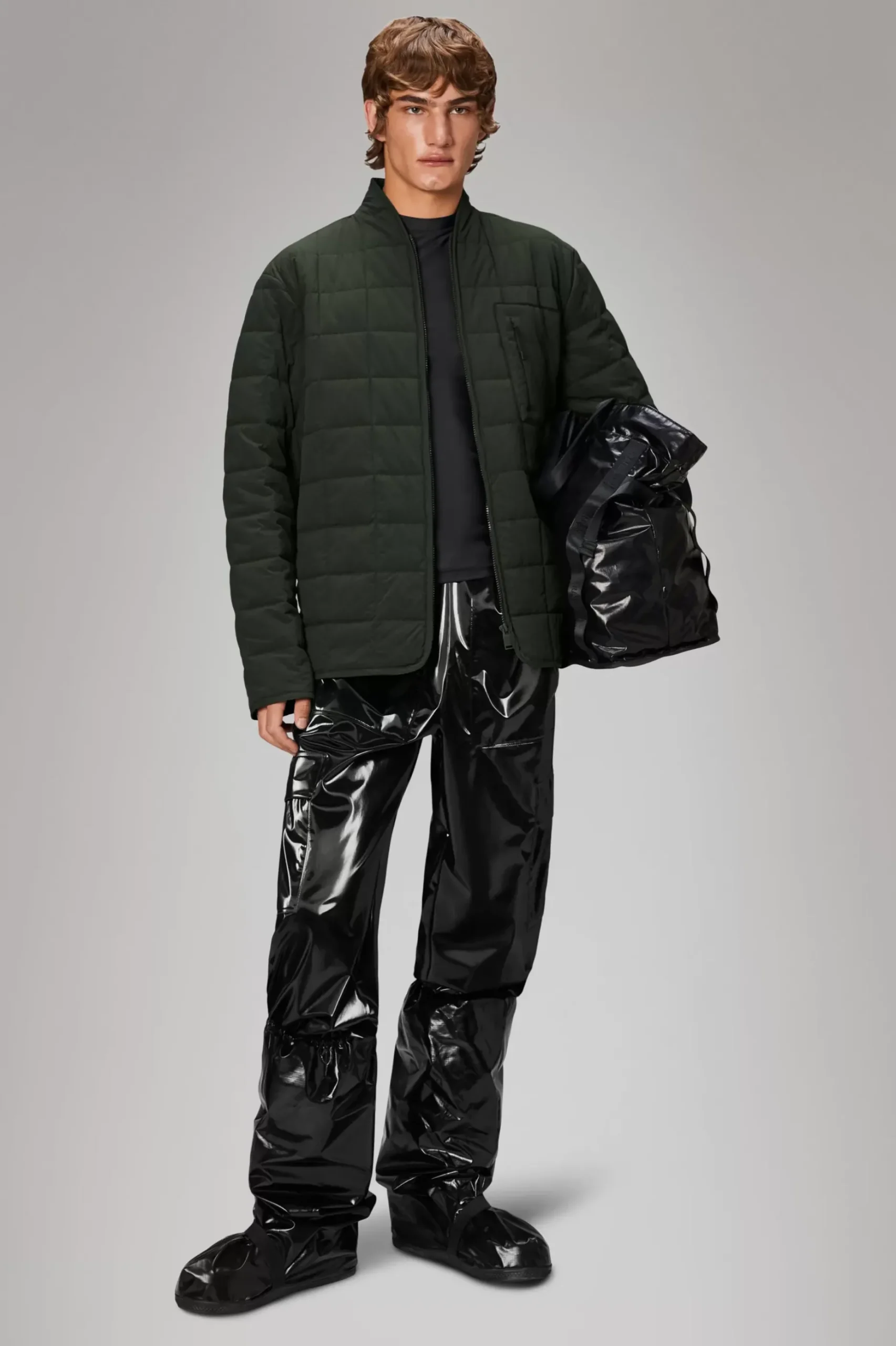 Rains Overgangsjakker|Quiltede Jakker<Lohja Long Insulated Jacket Green