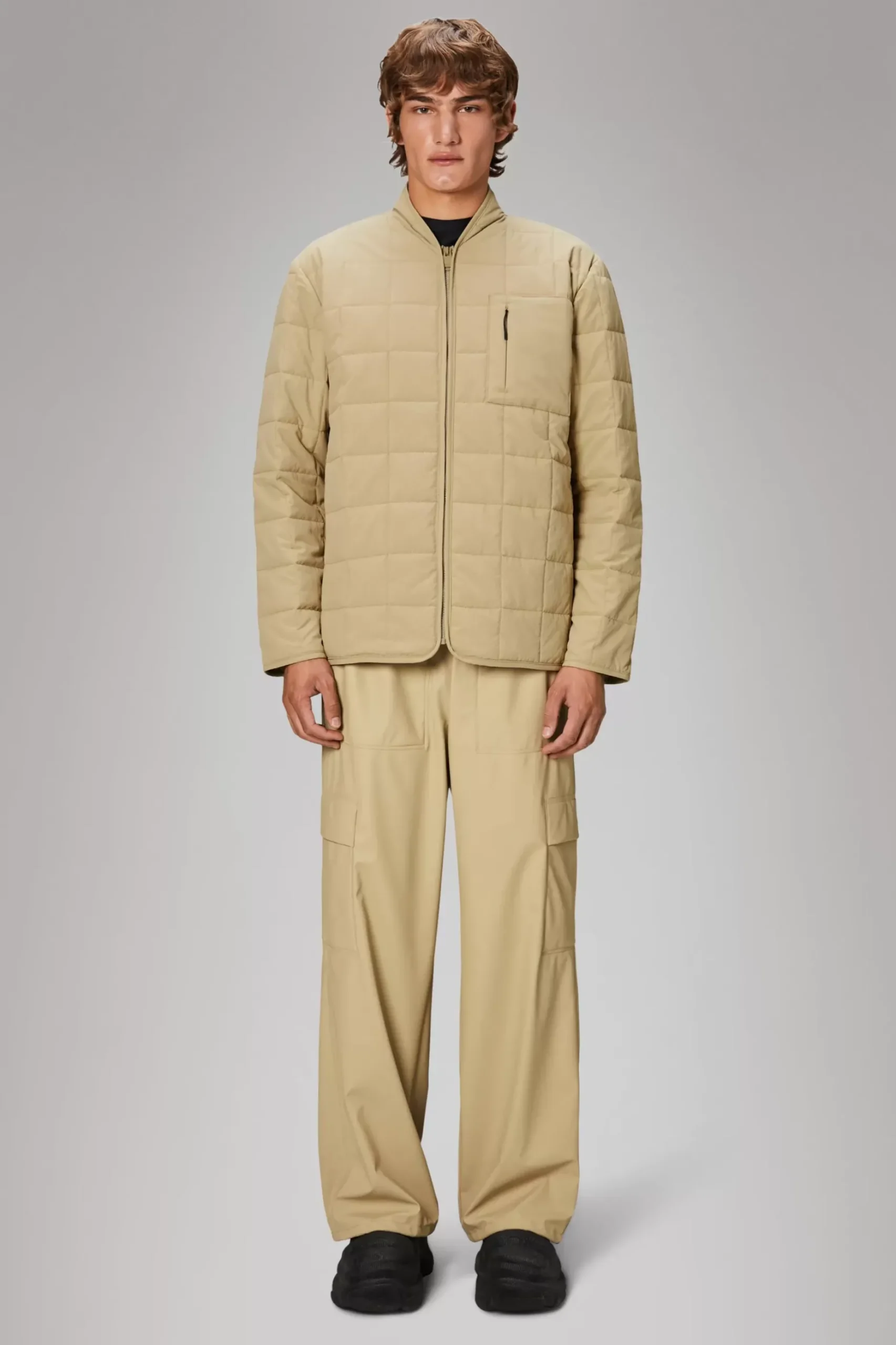 Rains Overgangsjakker|Quiltede Jakker<Lohja Long Insulated Jacket Sand