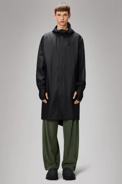 Rains Regnjakker|Parkajakker<Long Jacket Black