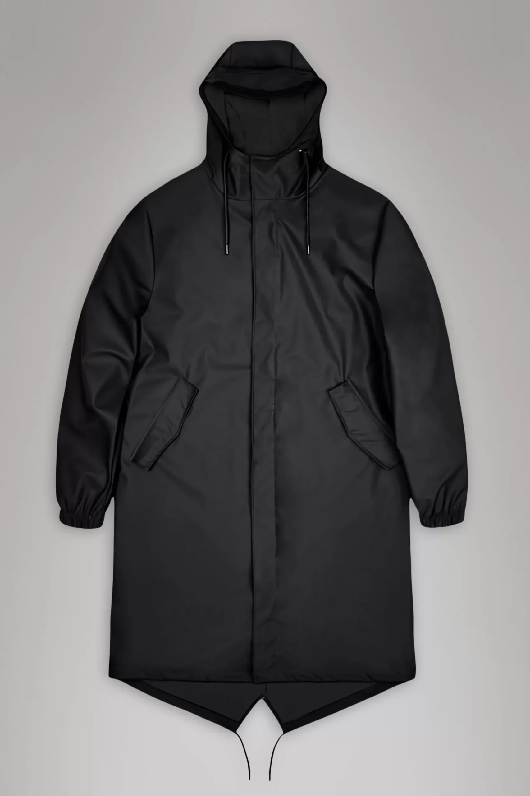 Rains Regnjakker|Parkajakker<Long Jacket Black