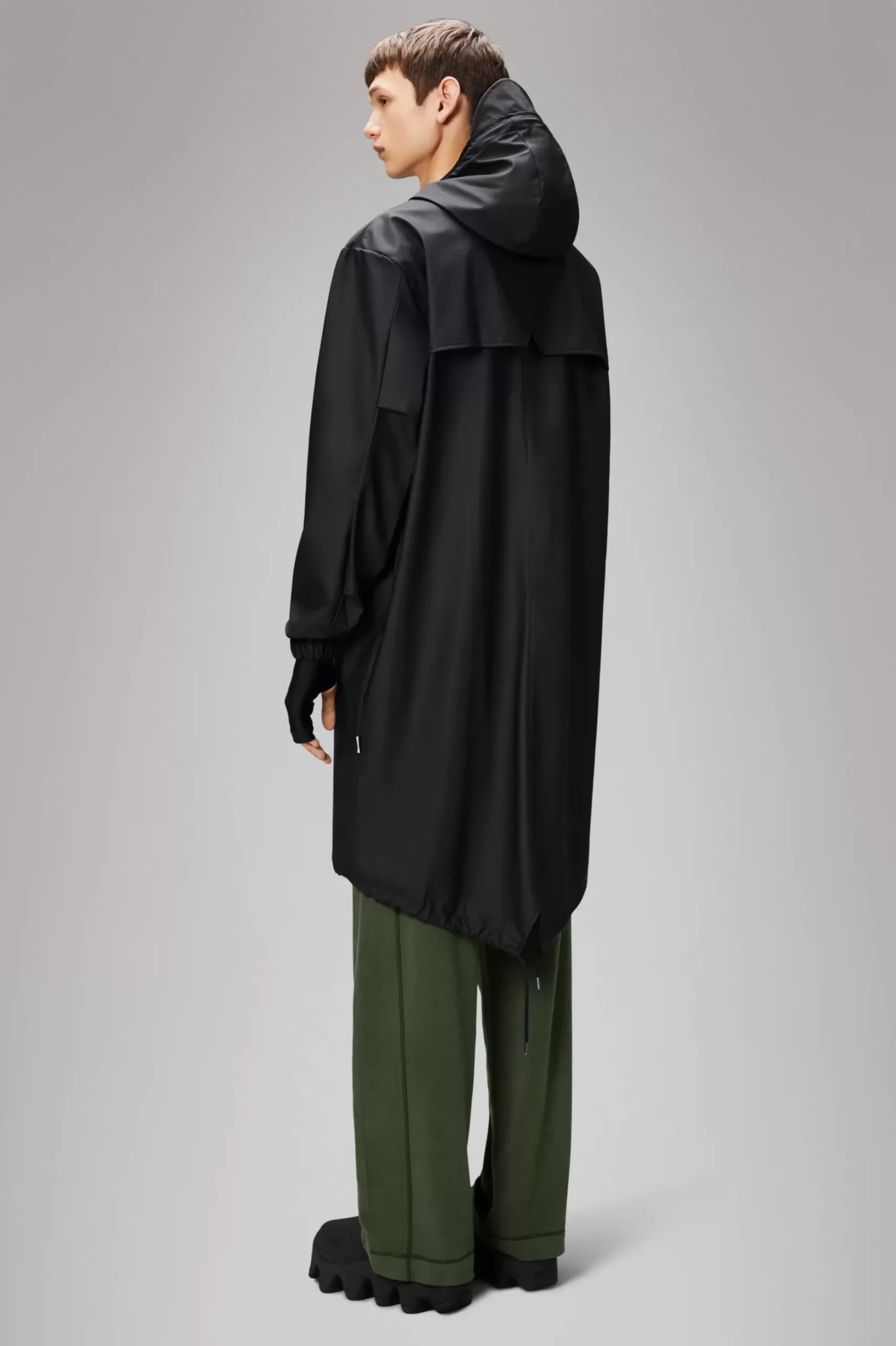 Rains Regnjakker|Parkajakker<Long Jacket Black
