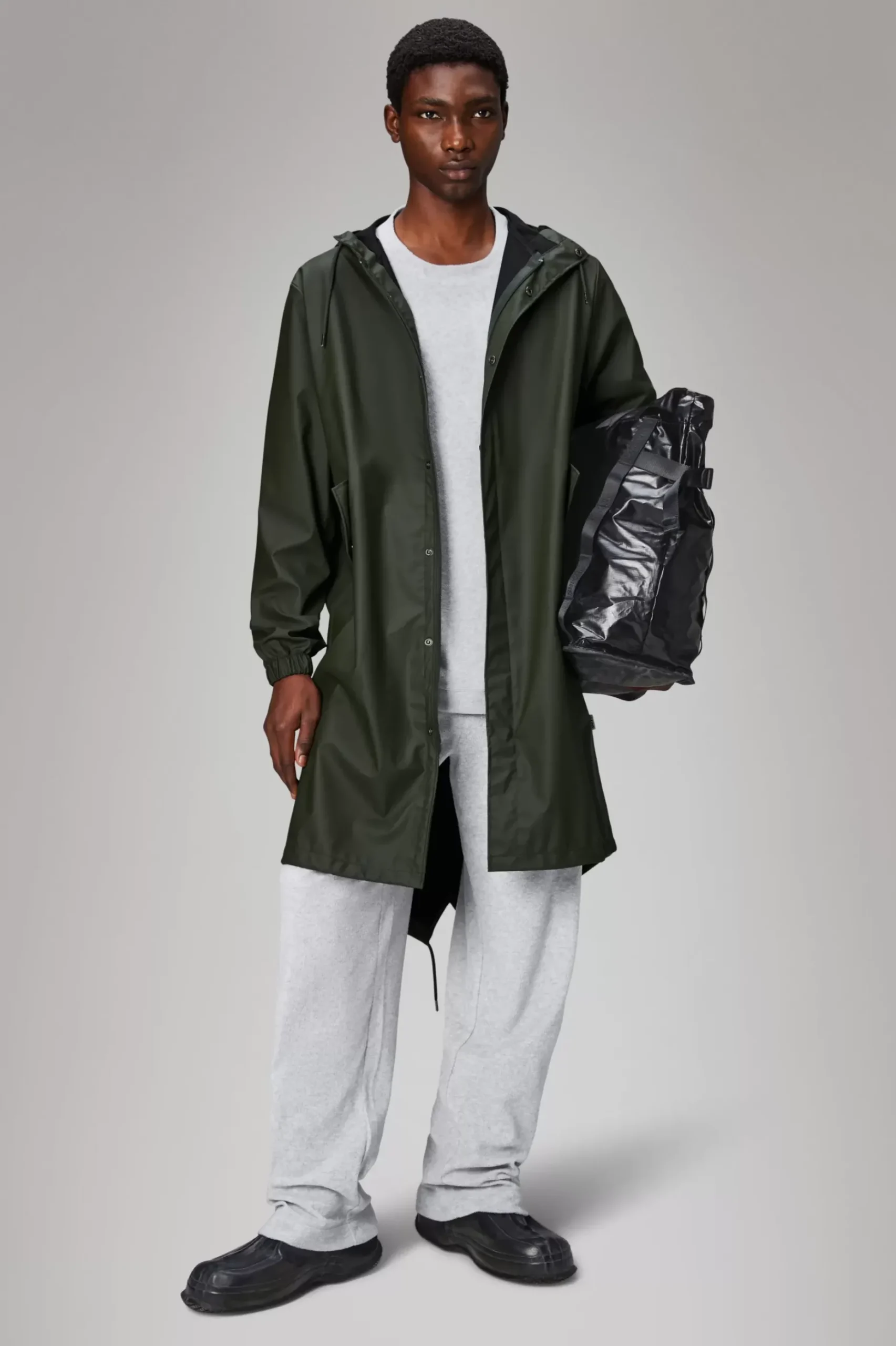 Rains Regnjakker|Parkajakker<Long Jacket Green
