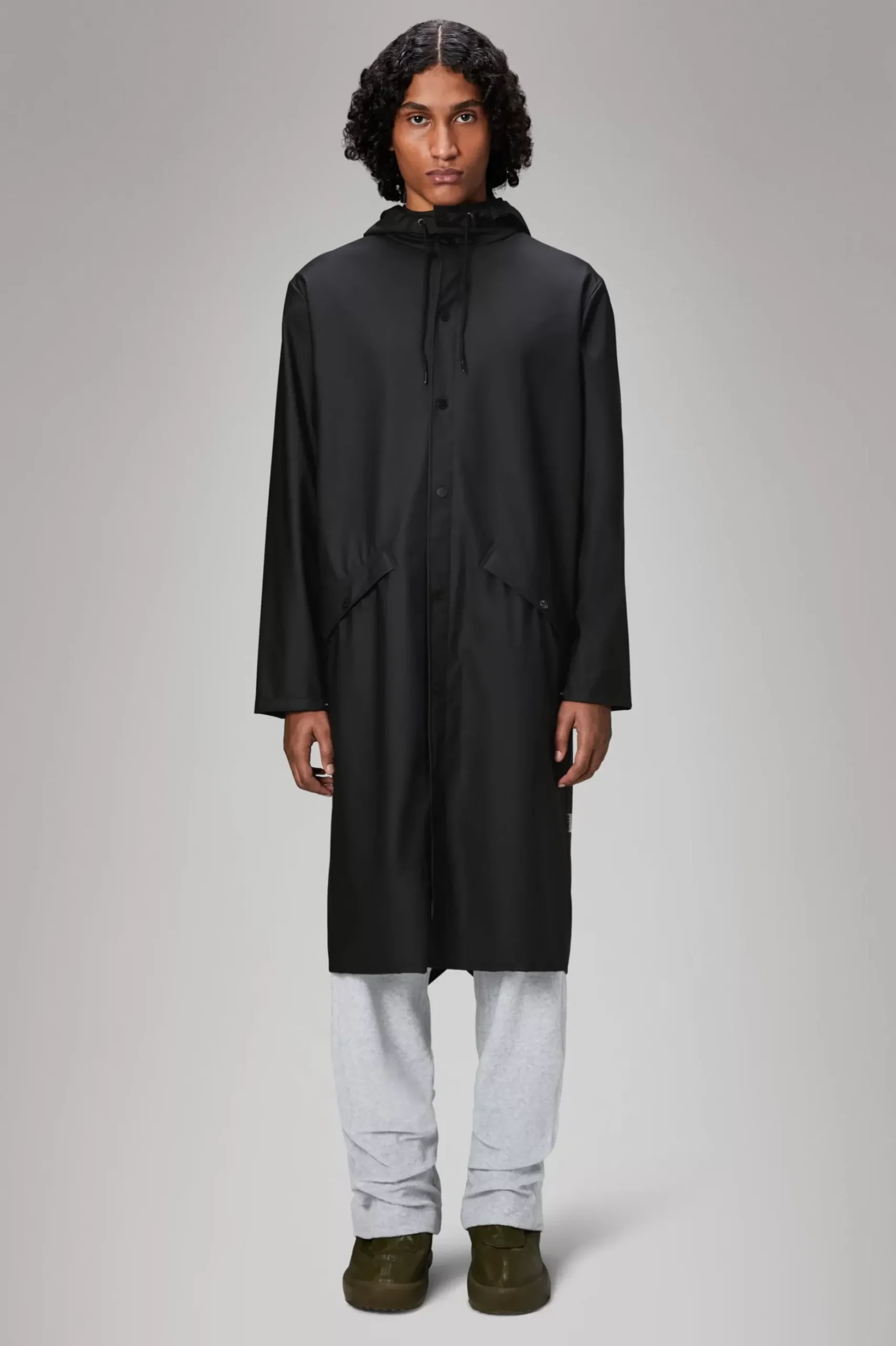 Rains Regnjakker<Long Jacket Black