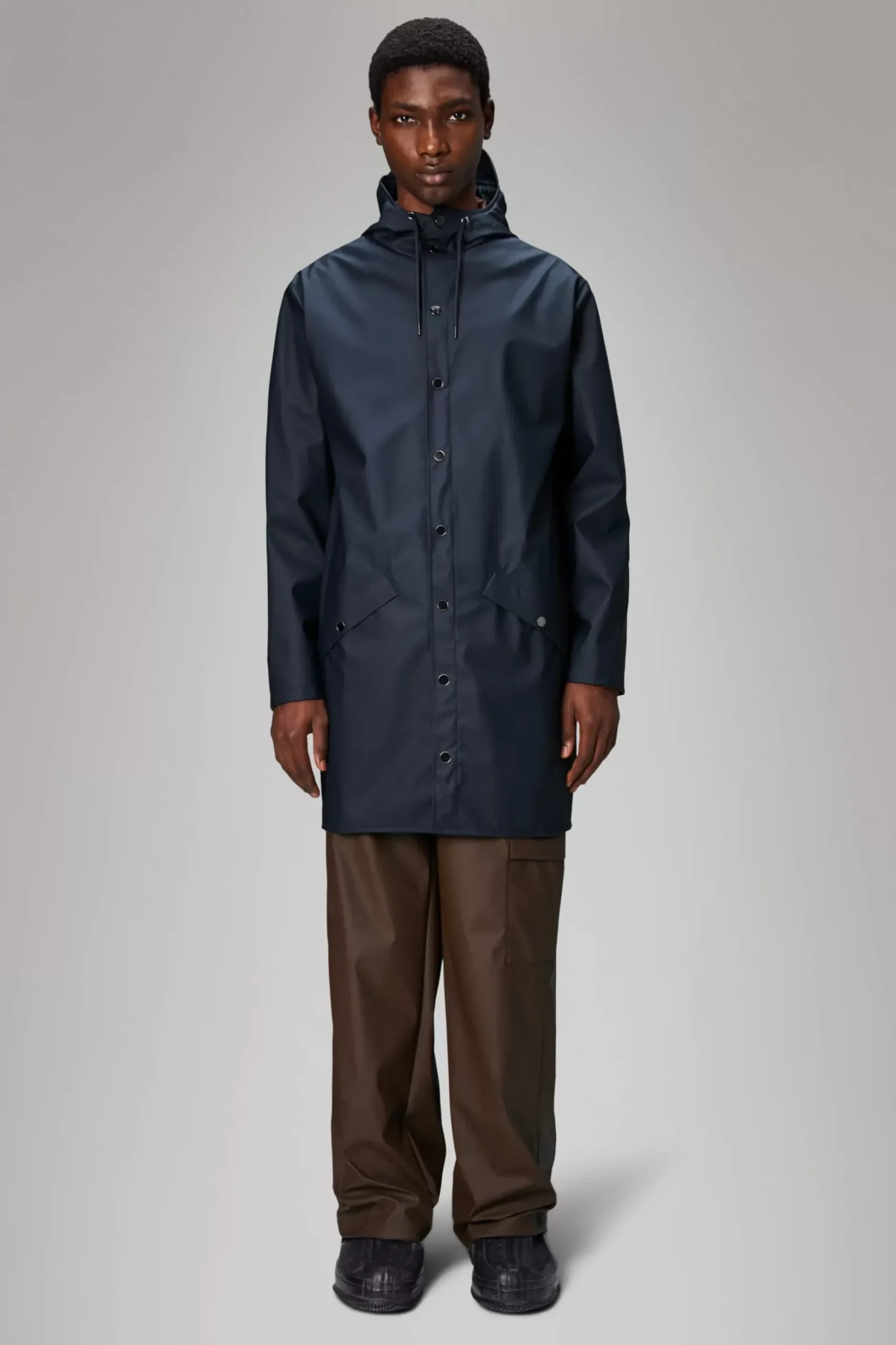 Rains Regnjakker<Long Jacket Navy