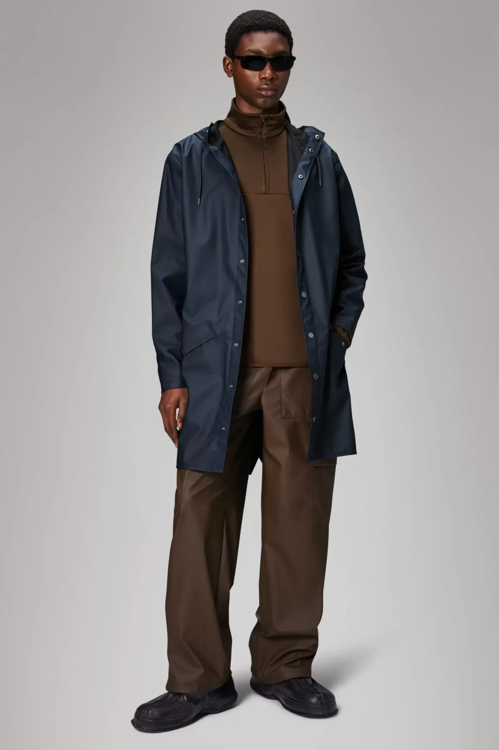 Rains Regnjakker<Long Jacket Navy