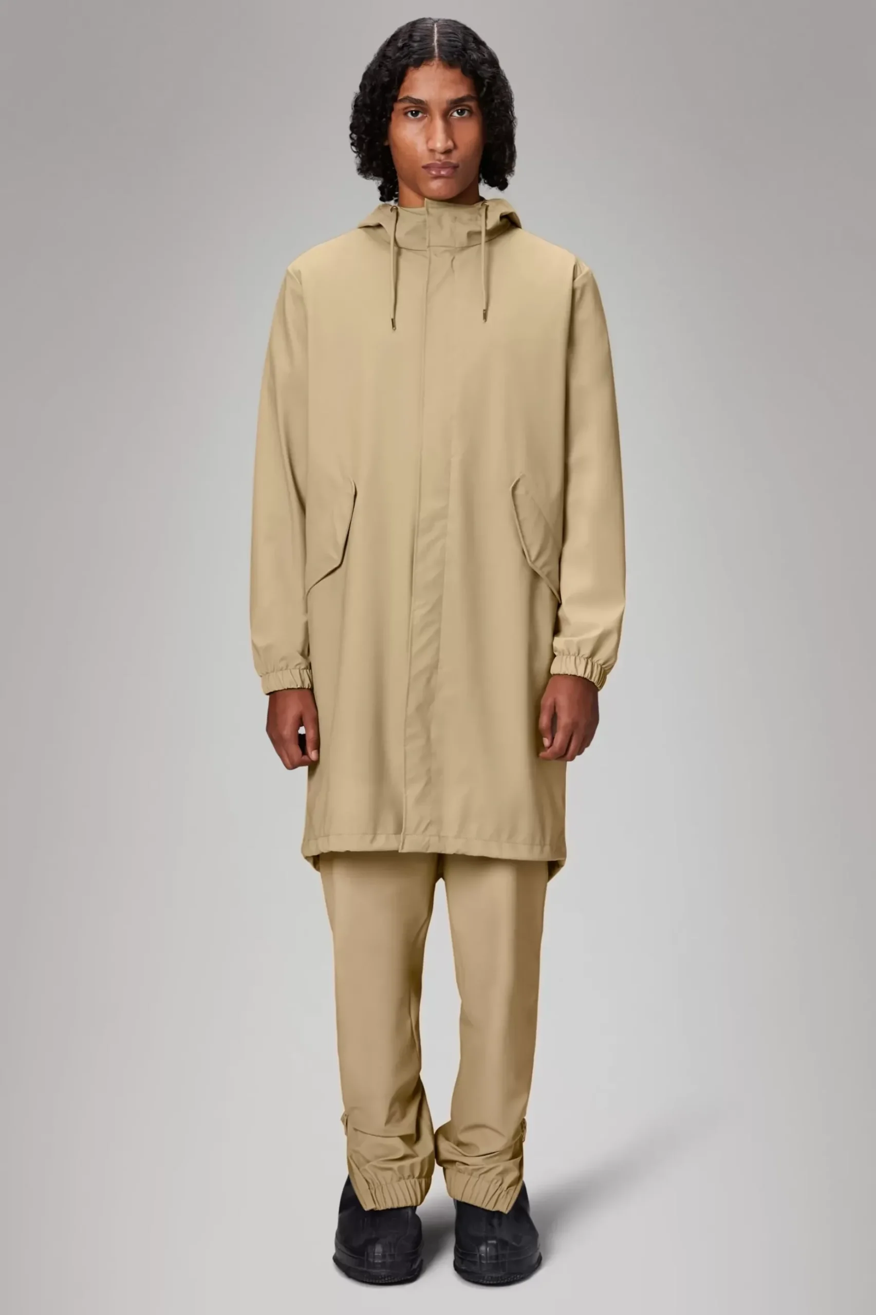 Rains Regnjakker|Parkajakker<Long Jacket Sand