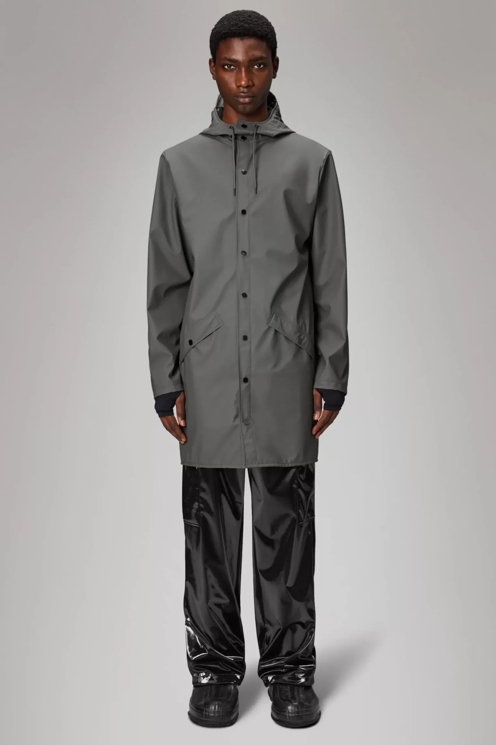Rains Regnjakker<Long Jacket Grey