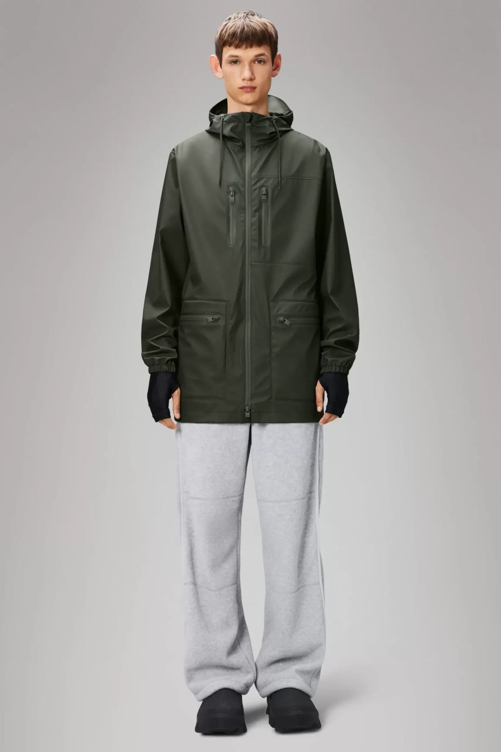 Rains Regnjakker<Long Jacket Green