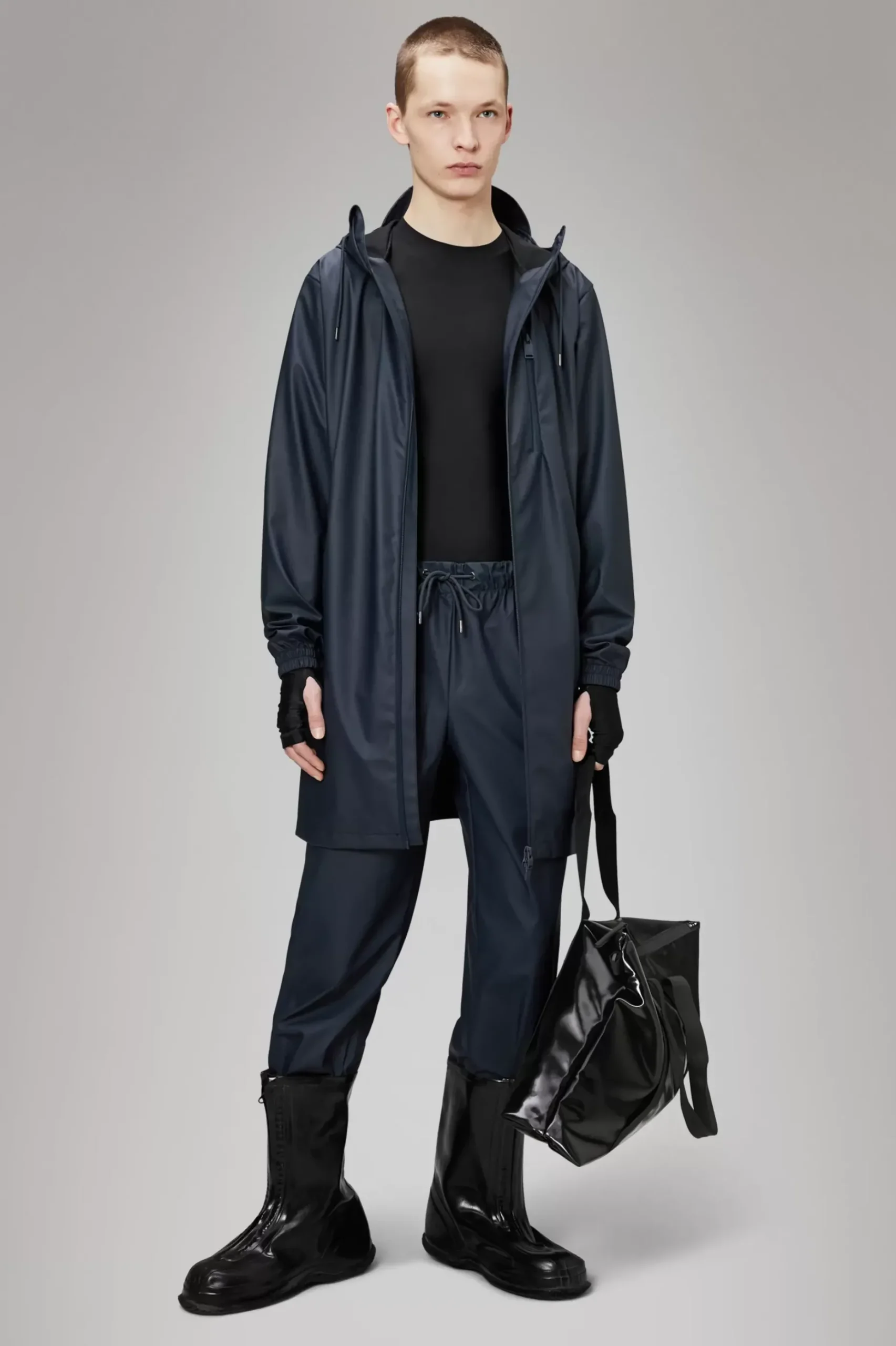 Rains Regnjakker<Long Jacket Navy