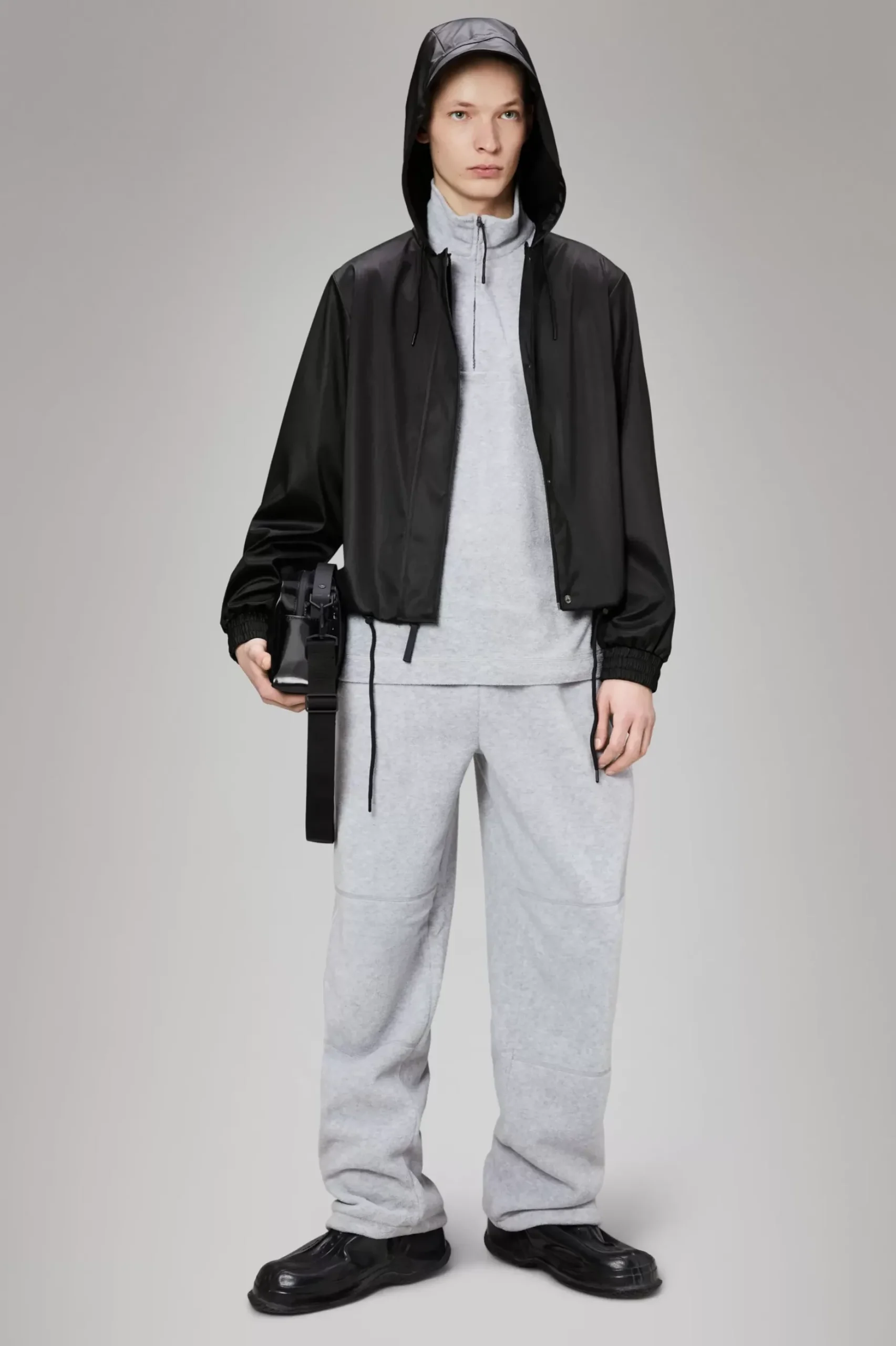 Rains Regnjakker<Long Jacket BlackGrain
