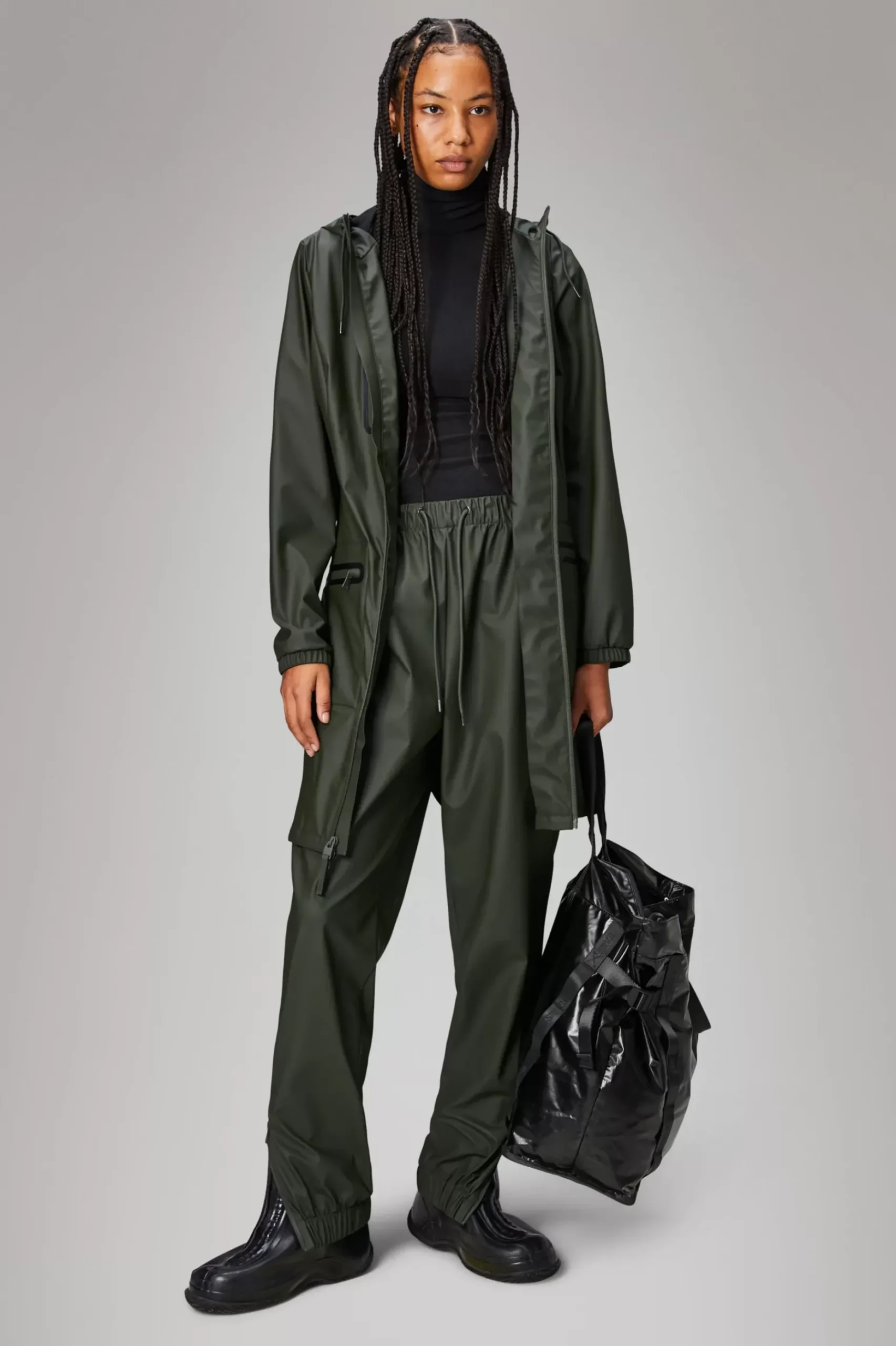 Rains Regnbukser<Rain Pants Regular Green
