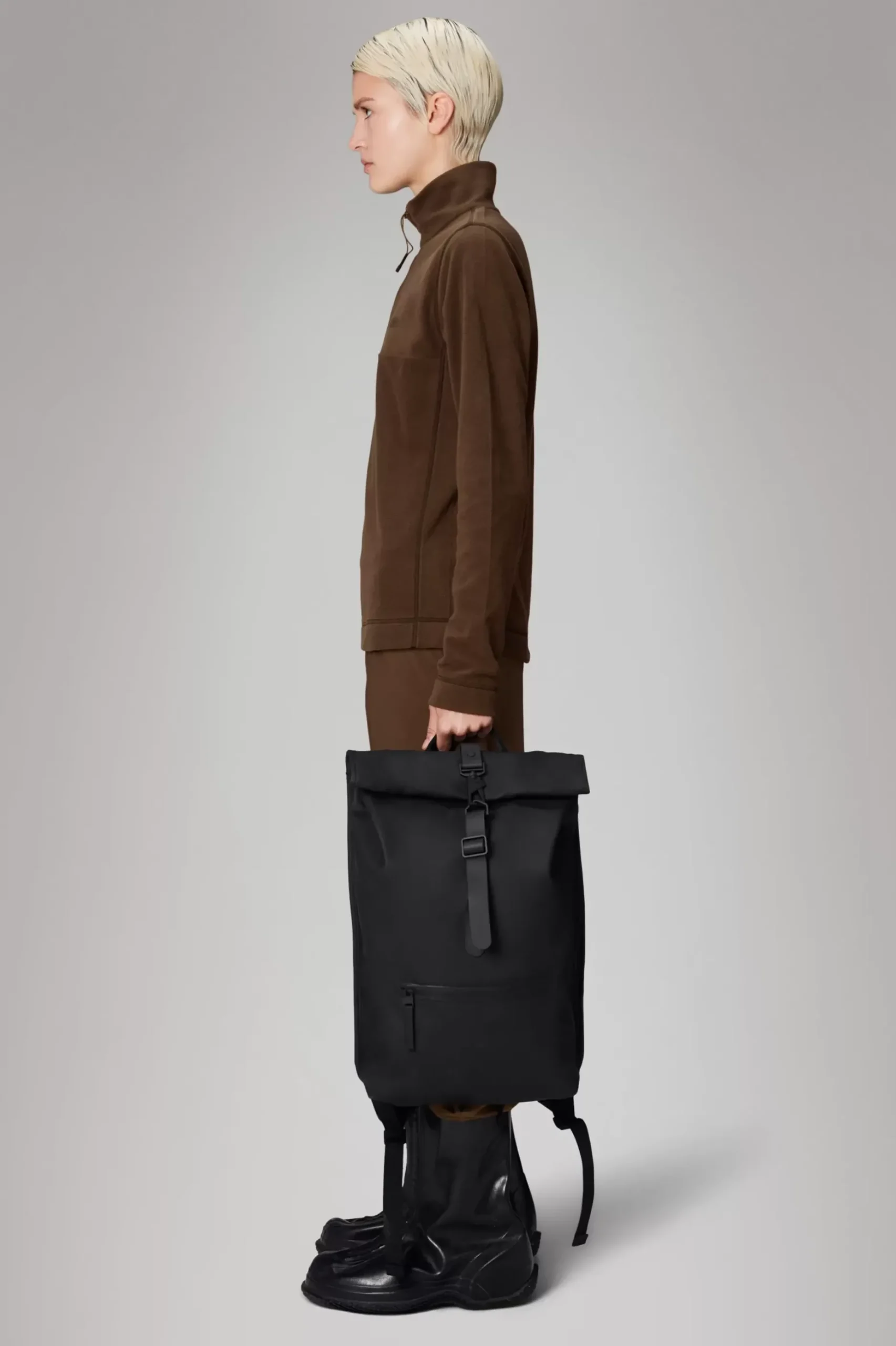 Rains Rygsække<Rolltop Rucksack Black