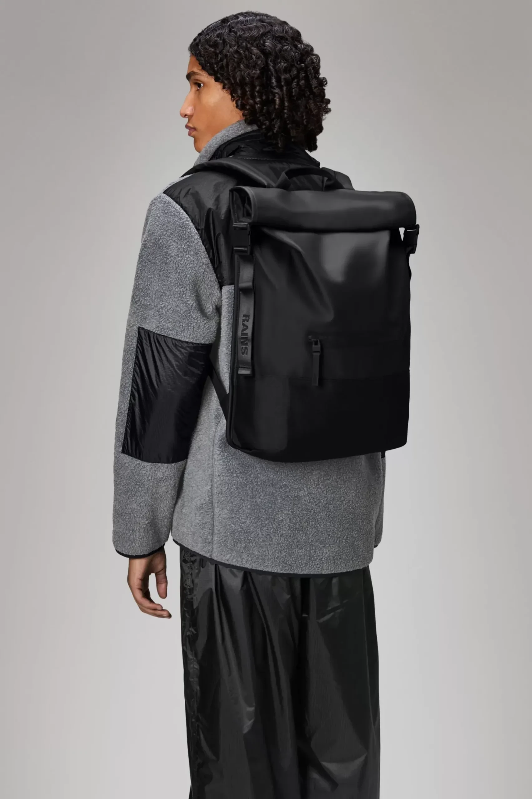 Rains Rygsække<Rolltop Rucksack Black