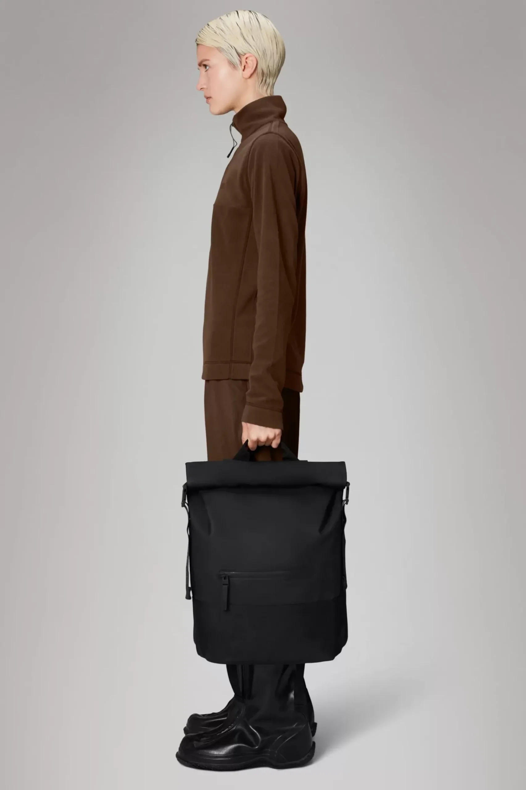 Rains Rygsække<Rolltop Rucksack Black