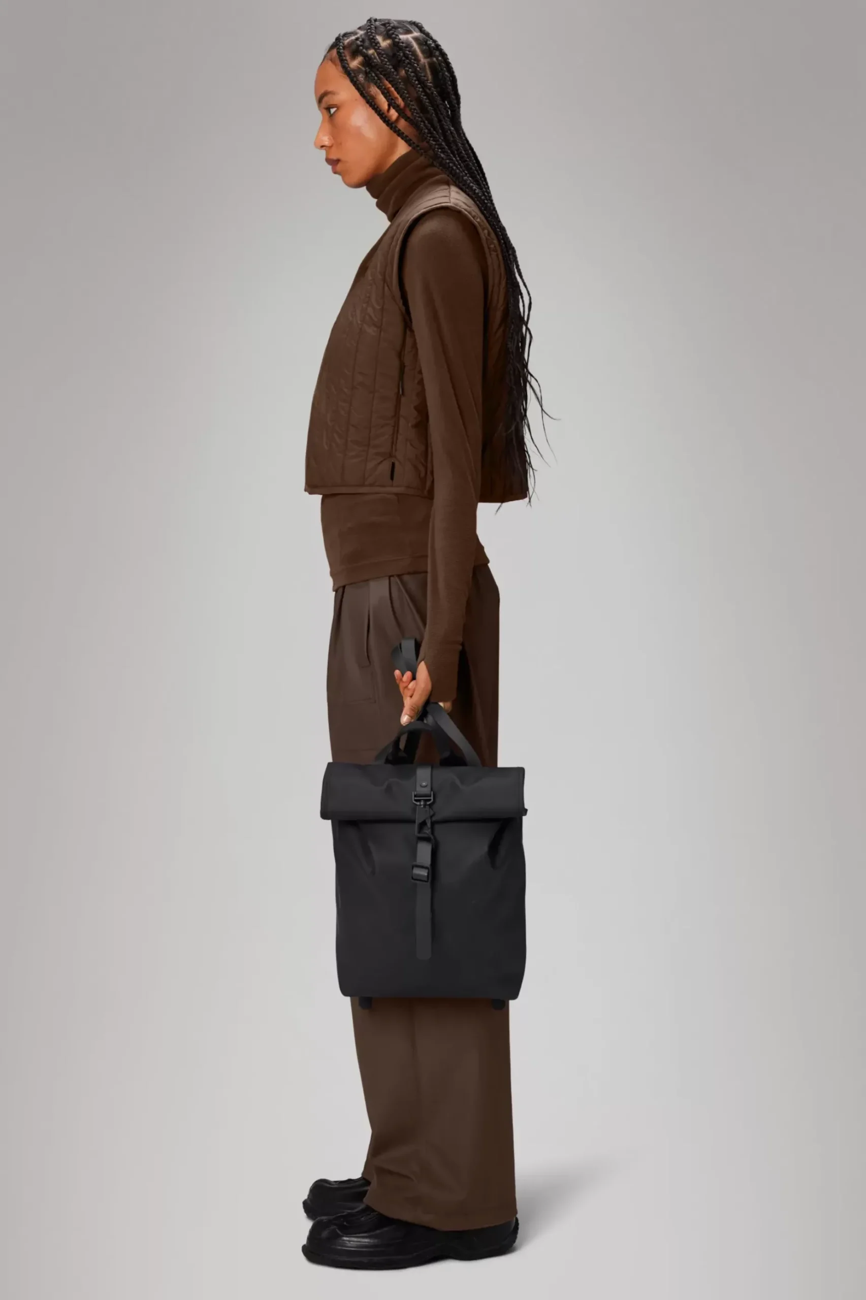 Rains Rygsække<Rolltop Rucksack Black