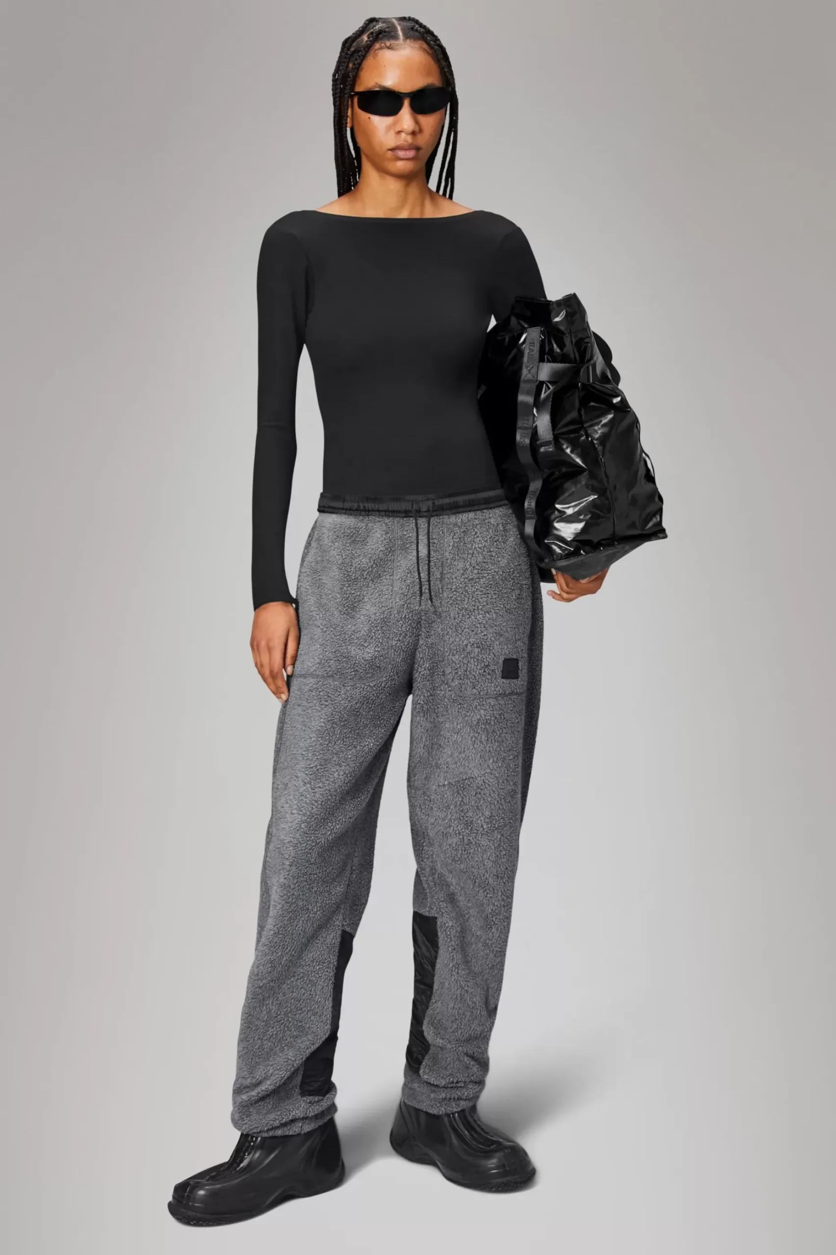 Rains Bukser<Sintra Fleece Pants Regular DarkGreyMelange