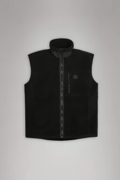 Rains Fleece Jakker|Fleece Jakker<Yermo Fleece Vest Black